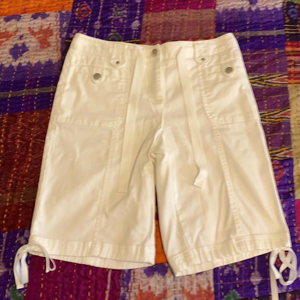 Charter Club Allison Fit white shorts NWOT